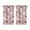 Flower Puppy, variant on Vintage Strawberry Tier Kitchen Curtains for Bathroom Living Rod Pocket Window Drapes 28"x39" 2 Panels Window Treatment Tiers