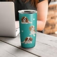 thumbnail image 4 of King Charles Cavalier Design Tumbler Stainless Steel Insulated Travel Coffee Cups with Lid and Straw,Ideal Memorial Gift for Dog Dad/Mom,20oz, 4 of 5