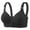 Black, variant on Wireless Jelly Bras for Women Front Closure Wireless Bra with Side Support Thin Cup Full Coverage Comfort for Everyday Wear