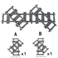thumbnail image 1 of City Trains Flexible Tracks Forked Straight Curved Soft Rails Track Switch Building Block Bricks Kids DIY High-tech Creative Toy,Stytle N, 1 of 10