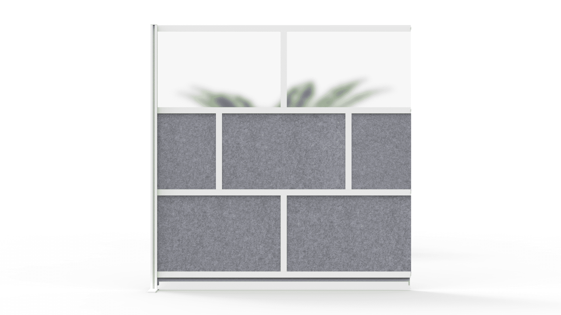 FSE 373-MW-7070-XFCG Modular Room Divider Wall System - 70" x 70" Add-On Wall