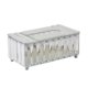 thumbnail image 2 of Cubiertas para Cajas de Pañuelos de Cristal Brillante Soporte para Servilletas 23x13x10cm - Champán, 23x13x10cm Plata BLESIY Sostenedor de tejido de cristal, 2 of 8