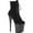 Black/Frosted Black Faux Suede, variant on Women's Pleaser Flamingo 1020FST Platform Mid Calf Boot