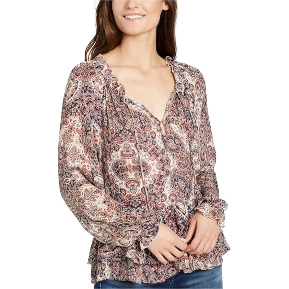 Blusa Peplum William Rast Aimee para Mujer Beige X-Large