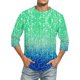 thumbnail image 1 of Men'S Round Neck Three-Quarters Sleeve Top Casual Fashion T-Shirt 3XL, 1 of 5