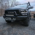 thumbnail image 3 of Vijay Compatible with 2019-2020-2021-2022-2023-2024 Dodge RAM 1500 Front and Rear Bumper Textured Black Steel with Lights and D-rings (NOT for Classic), 3 of 11