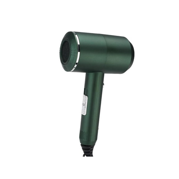 Home fold hot and cold air Hair Dryer, 1500W High Power Dryer, Silent Great Wind Professional Hairstylist, 3 HeatSettings, Ionic Function for Shinier Results Green