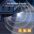 thumbnail image 4 of Sensor de movimiento AizzKry, luz de 240 grados, del anochecer al amanecer, negro, 4 of 7