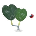 thumbnail image 1 of Uxcell 1-Pack Pad de Hoja de Pez Betta, Hoja de Planta en Forma de Corazón, Cama de Descanso para Decoraciones de Tanque de Peces [Verde], 1 of 7