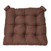 Mainstays Textured Chair Cushion, Brown, 1-Piece, 15.5" L x 16" W