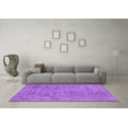 thumbnail image 3 of Ahgly Company Indoor Round Abstract Purple Contemporary Area Rugs, 3' Round, 3 of 4