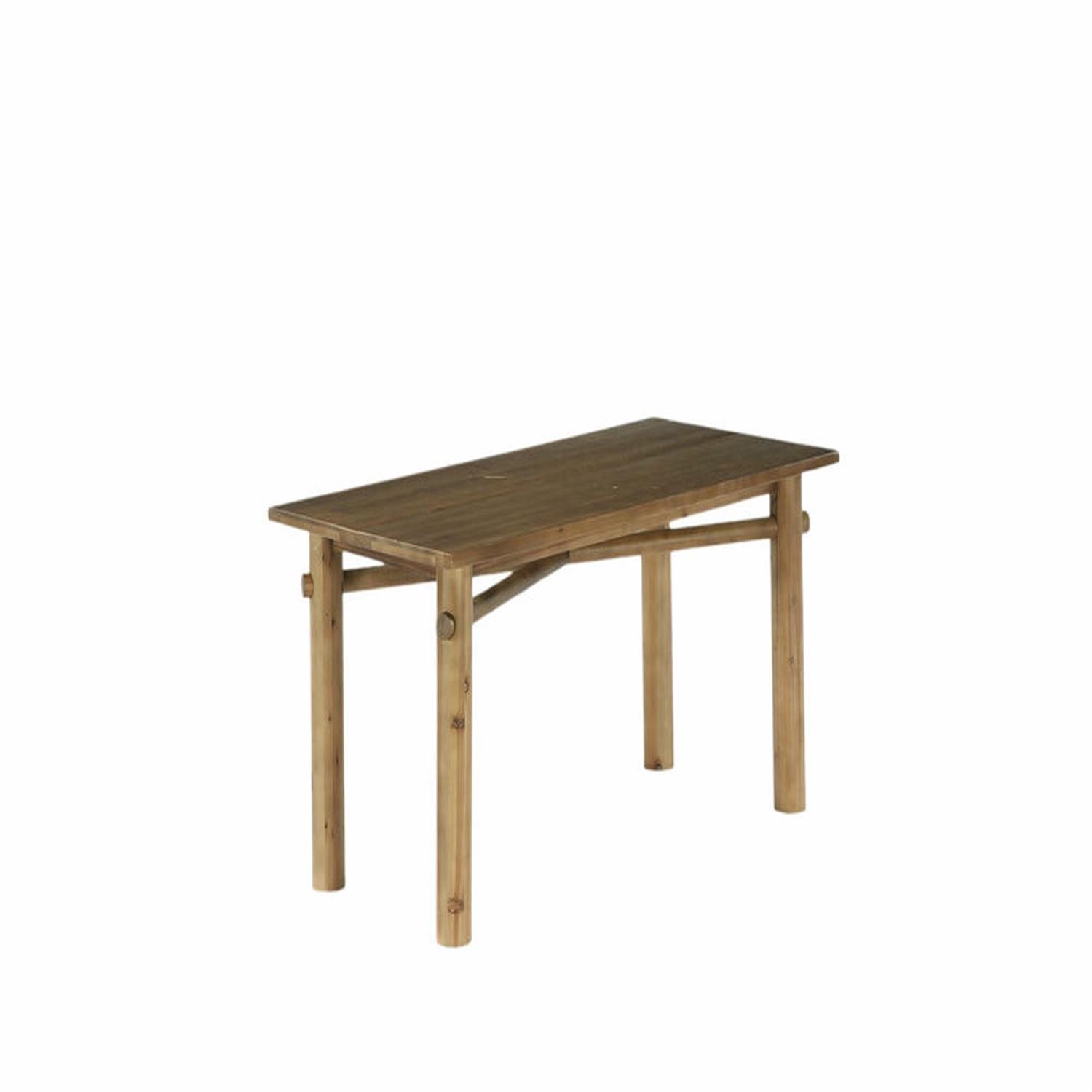 Demi Bonn 62.99" Solid Wood Farmhouse Executive Desk - Spacious Worksurface, Conference/Study Use, for Office/Study Room, Brown