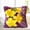 3198Yellow Flower, variant on Latch Hook Pillow Kits for Adults pillow,latch hook pillow kits,Flower Embroidery Creative Craft Home Decor Ideal for Learning Pillow Making 43×43cm/17*17in
