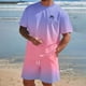thumbnail image 1 of WILLBEST Conjunto de Dos Piezas de Camiseta y Pantalones Cortos de Manga Corta para Hombre, con Camisa y Pantalón Corto., 1 of 6