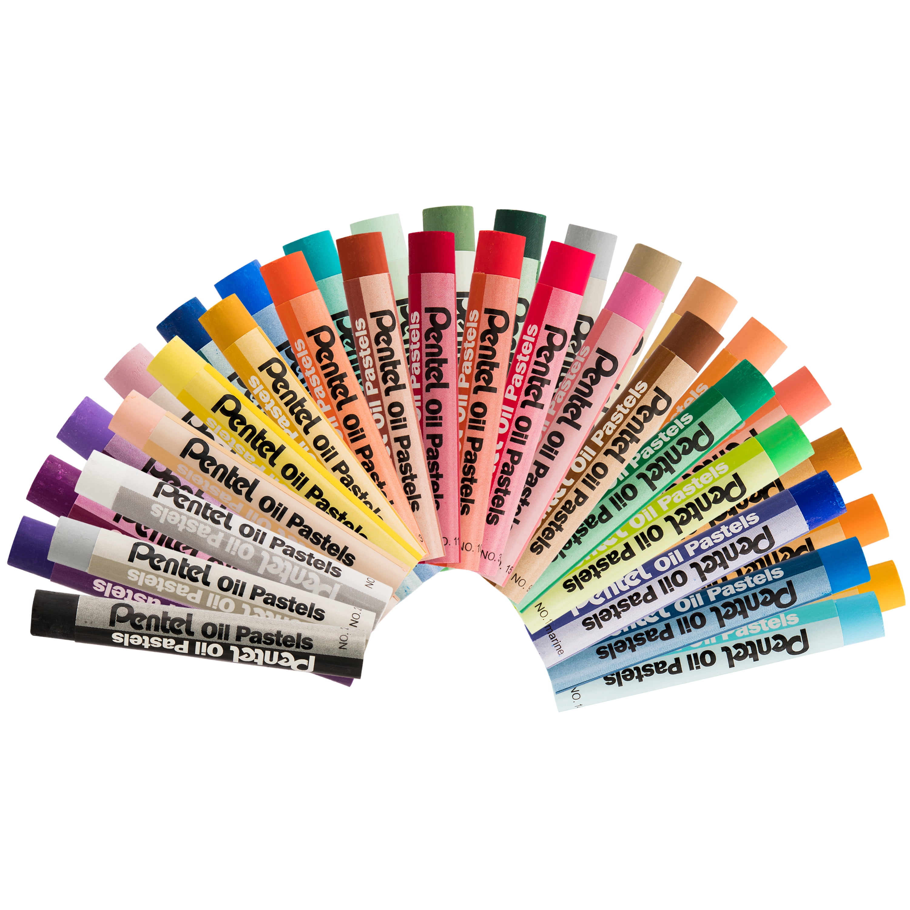Pentel Arts Oil Pastels 36/Pkg-Assorted Colors