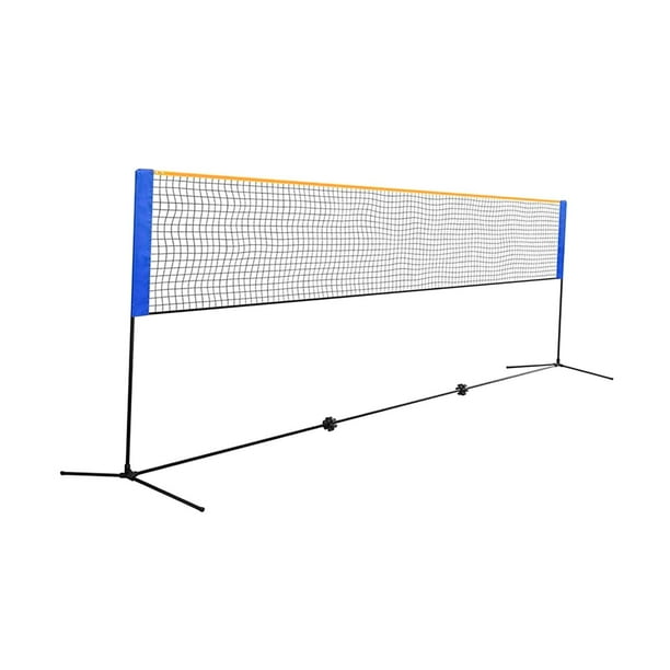 Supports de Badminton portables pliables de 6.1M, filet d'entraînement  professionnel réglable en hauteur pour le football de volley-ball -  AliExpress
