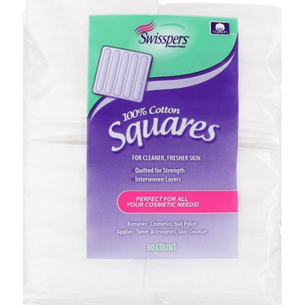 Swisspers Cotton Squares, MultiCare, 80 ea