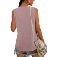 thumbnail image 4 of Sleeveless Women V Neck Lace Tank Tops Cami Shirt, 4 of 5