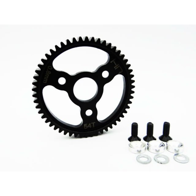 Hot Racing SJT254 Steel Spur Gear (54t 0.8 Mod)(Silver) - TRA