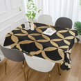 thumbnail image 2 of Yayeee Tablecloths 54" x 72" Rectangle Wrinkle Resistant Party Table Cover, Black Geometric, 2 of 8