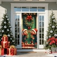 thumbnail image 5 of JoyMoreHome Santa Claus Christmas Door Cover, Xmas Backdrop Decoration, 71 x 35 Inch for Home Christmas Party Decoration, 5 of 6