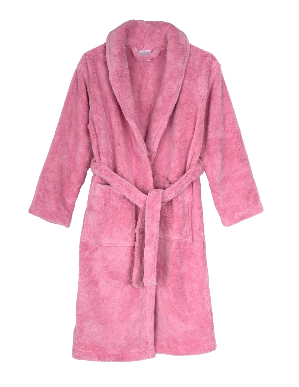 TowelSelections Girls Robe, Kids Plush Shawl Fleece Bathrobe