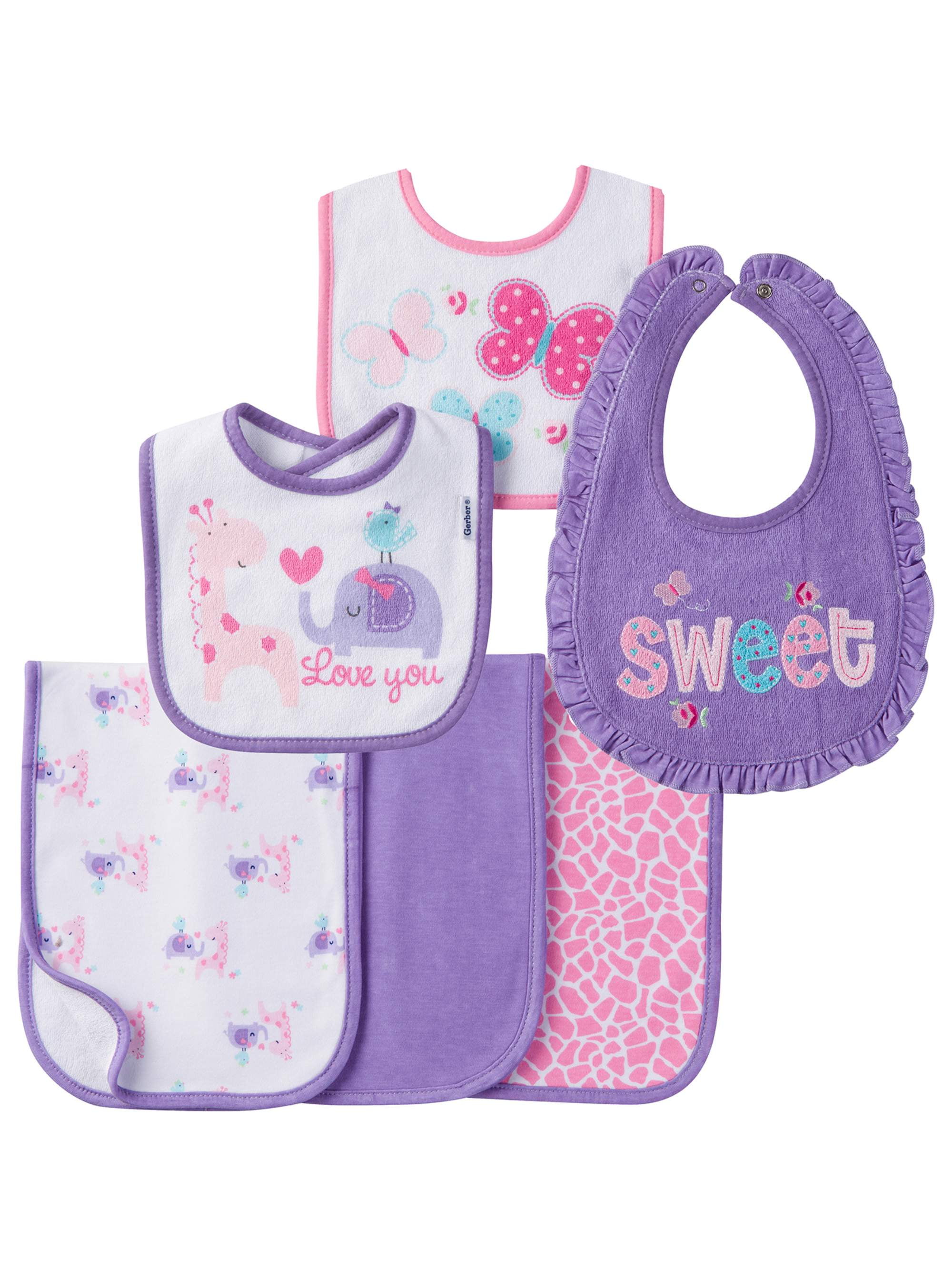 lined baby bibs