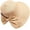 Beige, variant on CoCopeaunts Straw Bucket Hat Wide Brim Floppy Solid Color Bucket Cap for Women Beach Dome Ponytail Basin Hat with Bow Decorate