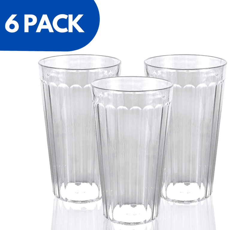 [Look like Glass] 8 Oz 6-Piece Premium Unbreakable Drinking Glasses Tritan  Plastic Tumblers Dishwash…See more [Look like Glass] 8 Oz 6-Piece Premium