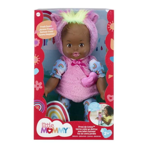 Muñeca Little Mommy Bebita Tierna Como Yo Disfraz Unicornio Rosa