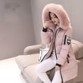 thumbnail image 1 of Más el tamaño de las chaquetas de las mujeres abrigos de invierno sólido grueso parkas mujer ropa caliente venta con capucha cremallera caliente abrigo de mujer ropapangjing, 1 of 4