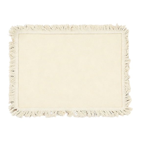 Beautynvta Boho Placemats, Table Mats with Tassel for Dining Decor, Bowl Mat for Kitchen, Dining, Table Centerpiece, Home Decorations, 17.72"x11.81"