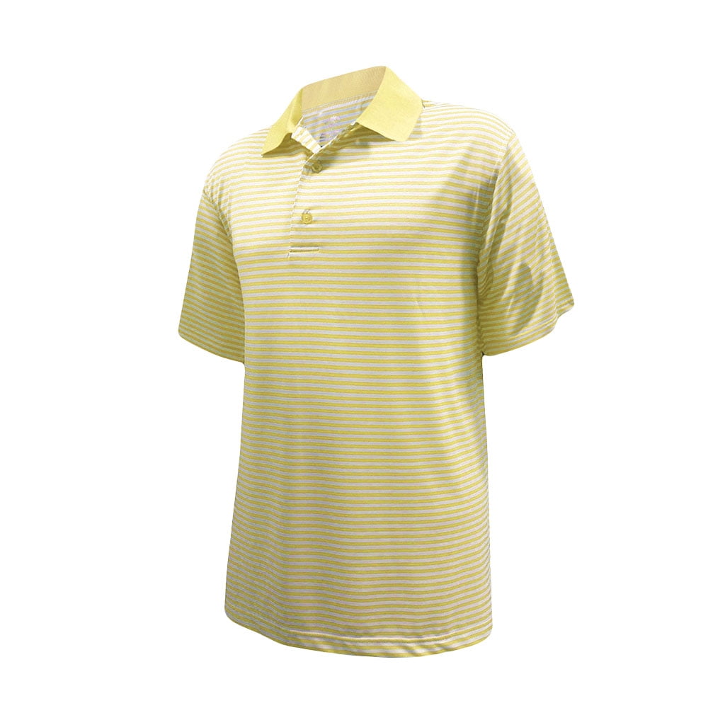 Monterey Club Men's Ultimate Feeder Stripe Jersey Golf Polo Shirt 1620