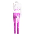 thumbnail image 4 of vastwit Kids Girls 2 Piece Sports Outfit Long Sleeve Crop Top and Leggings Workout Set for Dance Gymnastics Yoga Hot Pink 10, 4 of 5