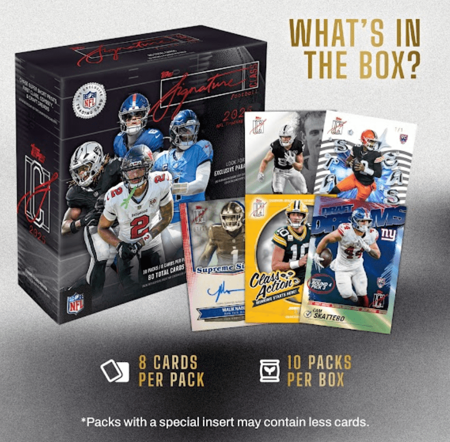 2025-26 Topps Signature Class Football - Factory Sealed - Mega Box