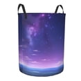 thumbnail image 2 of LNWH Laundry Basket, Sky Full Stars Sea Pattern Foldable Laundry Hamper with Handles Waterproof, Small, 2 of 8