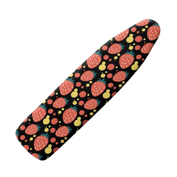 HELLHERO Strawberry Polka Dot Pattern Iron Board Cover Home Protective Cover Elastic Edge Easy Fit(Not Heat Insulating)