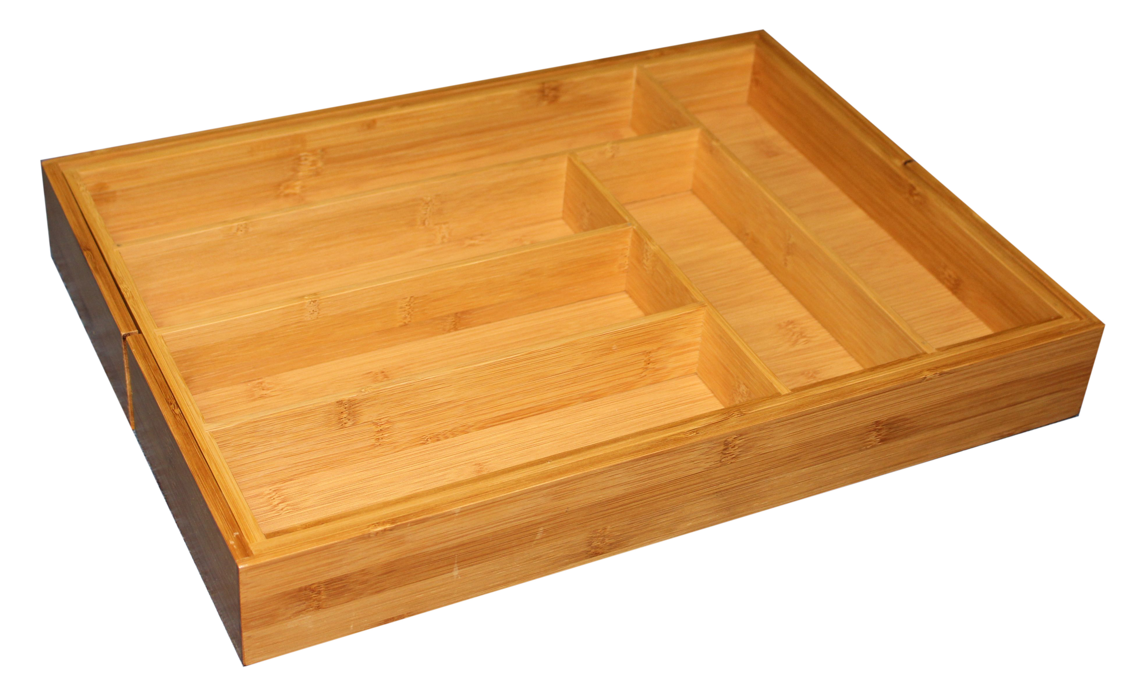 Bamboo Expandable Cutlery Tray