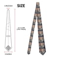 thumbnail image 3 of Yiaed Elephant in Smoke Print Men's Ties Silk Business Necktie for Husband Father Valentine's day Father's Day Gift, 3 of 7