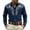 Navy, variant on Mens Shirts Western Cowboys Printed Long Sleeve Button Lapel Top Casual Carnival Theme Classic Comfortable Shirt for Men Black L