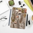 thumbnail image 7 of Acrylic Clipboards with Low Profile Clip, A4 Standard Size 9" x 12.5" File Holder for Writing Drawing, Clip Boards for Doctors Offices, Mushroom Brown Gifts, 7 of 7