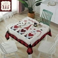 thumbnail image 2 of Square/Round Tablecloth 60x60inch,Cute Gnome Valentines Day, Vinyl Table Covers Waterproof Oilcloth Table Cloth Linens, Tablecloths for Outdoor Dining Wedding Party Camping,Buffalo Plaid Check, 2 of 6