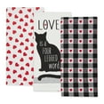 thumbnail image 3 of Assorted Cat Love Dishtowel (Set of 3), 3 of 3