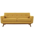 thumbnail image 2 of Allora Mid Century Modern Tufted Loveseat in Citrus, 2 of 4