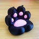 thumbnail image 1 of Soporte para teléfono con forma de Pata de Gato, soporte de escritorio creativo, estilo Base, artesanía para aliviar el estrés de alta estética,Negro, 1 of 7