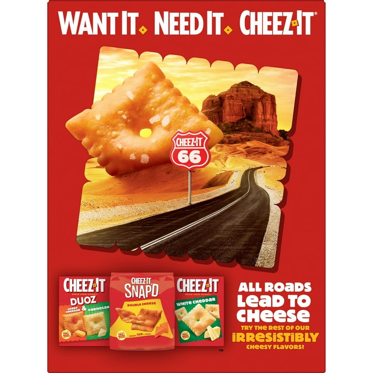 Cheez-It Grooves Sharp White Cheddar Crunchy Cheese Crackers