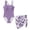 Butterfly Violet, variant on SEANATIVE Girls One-Piece Bathing Suit with Mesh Wrap Skirt Swimsuit Back Cutout Design Swimwear Trendy Swimsuits for Teen Kid Young Girls, Size 7-8, Cartoon Axolotl Flower Pink Blue