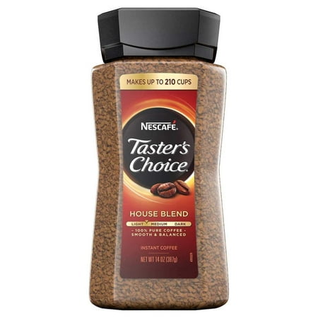 "Tasters Choice Original Gourmet Instant Coffee 14 Oz, Pack of 4"