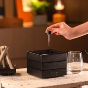 Essential Oil Diffuser, Campfire Flame Fire Diffuser, Ultrasonic Cool Mist Humidifier, Scent Aroma Diffuser with 7 Colors Light, Timer & Auto-Off for Home, Room