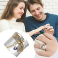 thumbnail image 4 of zttd fashion sterling silver dragonflys sapphire ring with diamonds simple fashion jewelry popular accessories, 4 of 9